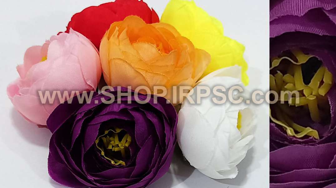 ⁣سر گل پیونی کوچک | گل مصنوعی پیونی رنگی | تک گلهای رنگی