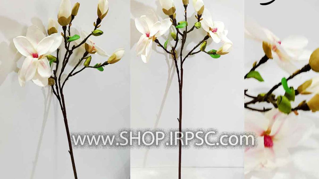 ⁣گل مصنوعی مگنولیا سفید ، عرضه در 6 رنگ بندی زیبا ، مناسب برای طراحی و دیزاین داخلی