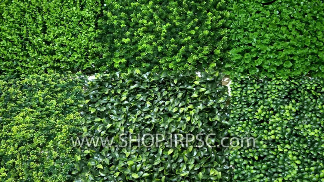 ⁣پنل دیوار سبز مصنوعی در انواع مختلف