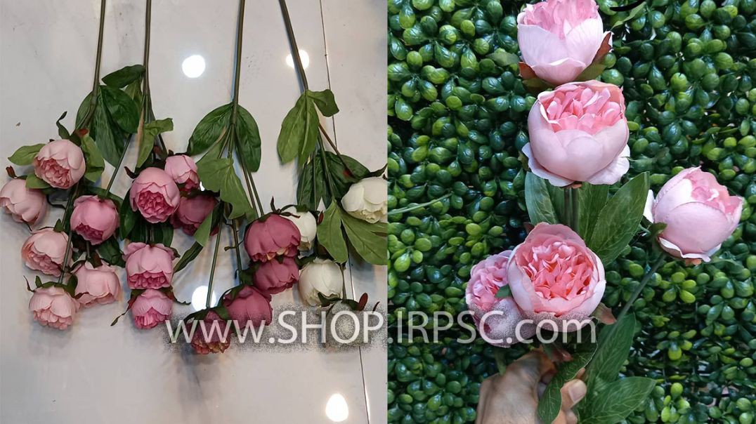شاخه گل مصنوعی پیونی گل درشت پخش از فروشگاه ملی
