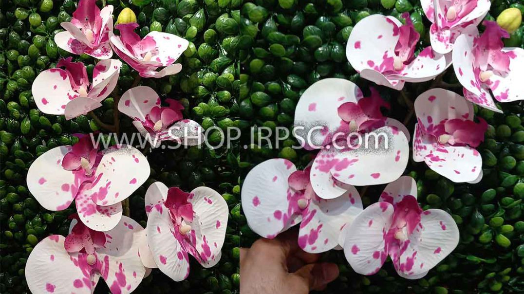 شاخه گل مصنوعی ارکیده 7 گل لمسی پخش از فروشگاه ملی