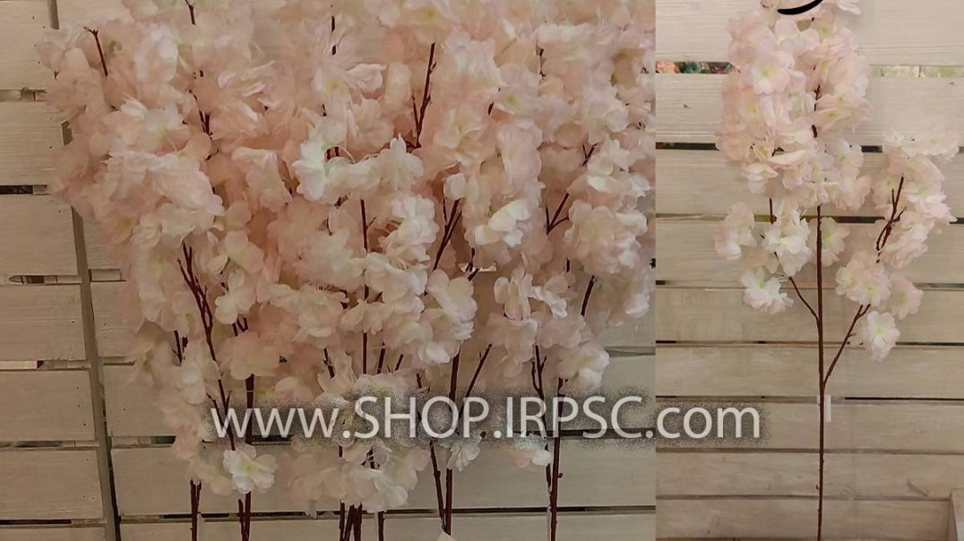 ⁣شکوفه مصنوعی هلو رنگ بندی گلبهی روشن پخش از فروشگاه ملی