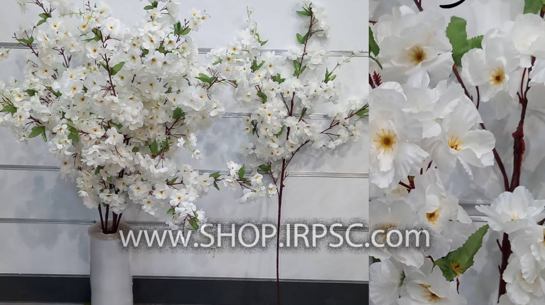 ⁣شاخه شکوفه مصنوعی گیلاس مدل 7 شاخه پخش از فروشگاه ملی