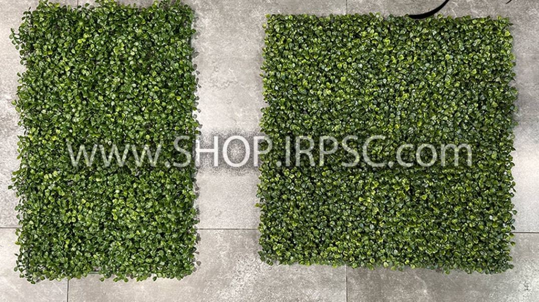 ⁣انواع پنل دیوار سبز مصنوعی مدل شبدر برگ ریز در دو سایز پخش از فروشگاه ملی