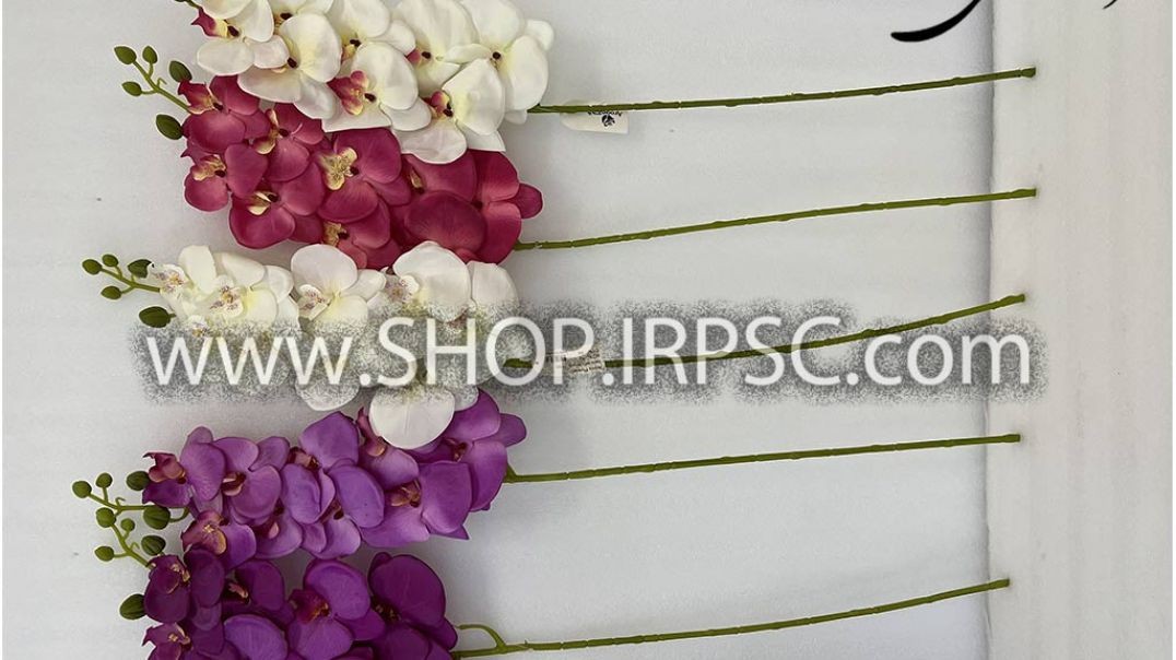 شاخه گل مصنوعی ارکیده پارچه ای در 5 رنگ بندی پخش از فروشگاه ملی