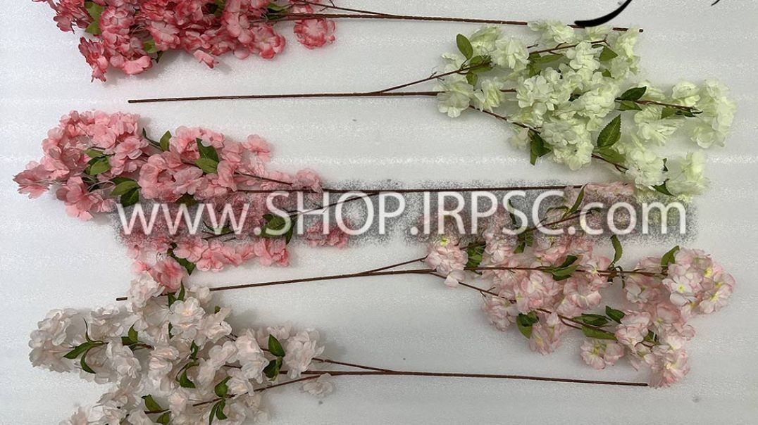 ⁣شاخه شکوفه مصنوعی هلو در 5 رنگ بندی پخش از فروشگاه ملی