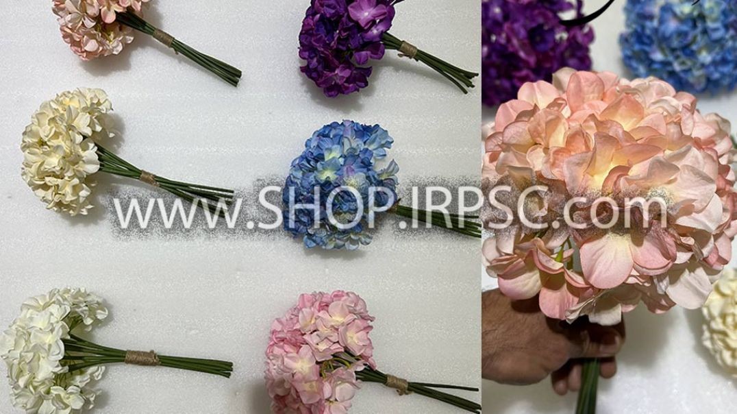 دسته گل های مصنوعی مدل آرتانزیا در 6 رنگ بندی پخش از فروشگاه ملی