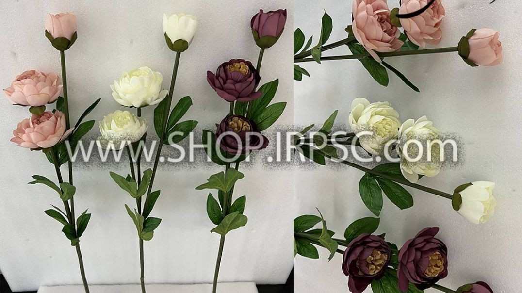شاخه گل مصنوعی نیلوفر در 3 رنگ بندی پخش ا فروشگاه ملی