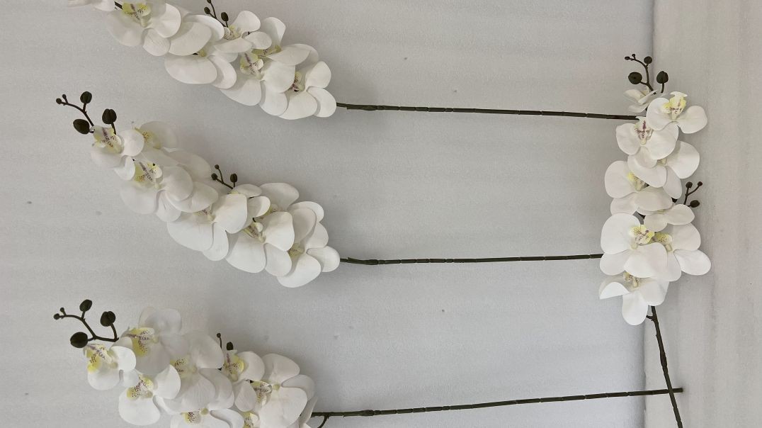⁣شاخه گل مصنوعی ارکیده مدل لمسی |فروشگاه ملی