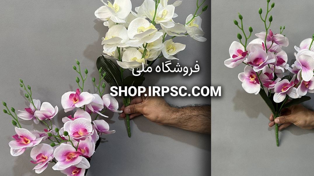 ⁣بوته مصنوعی ارکیده 20 گل | فروشگاه ملی