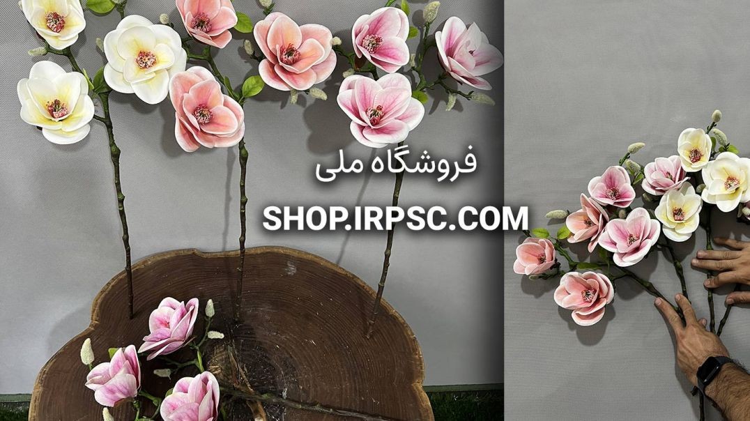 ⁣شاخه گل مصنوعی مگنولیا در 4 رنگبندی | فروشگاه ملی