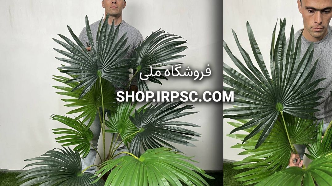 ⁣درختچه مصنوعی نخل پالم 1.6 متری 9 برگ | فروشگاه ملی