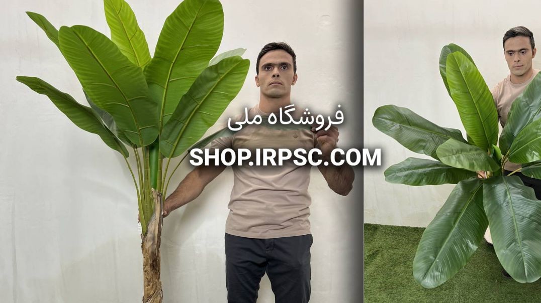 ⁣درختچه مصنوعی موز 1.7 متری 12 برگ | فروشگاه ملی