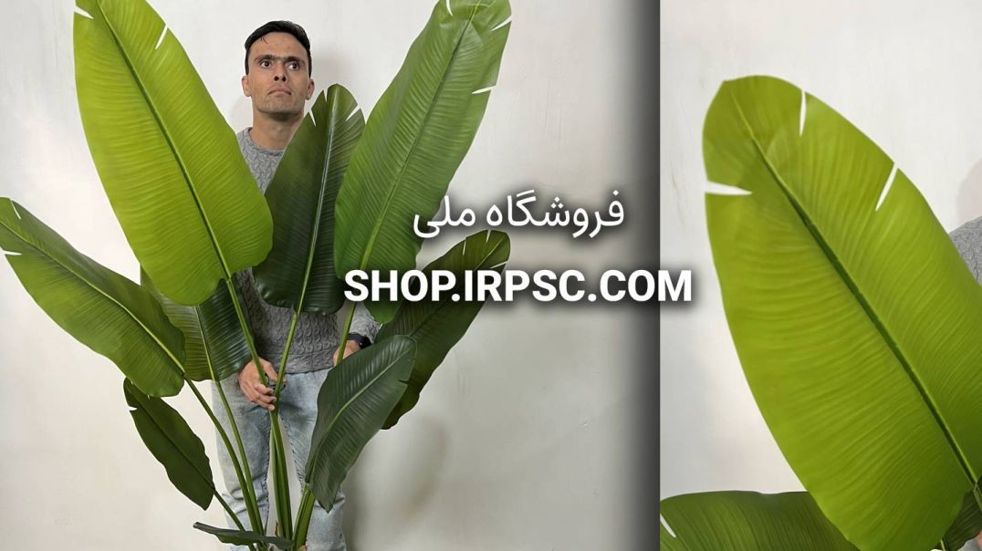 ⁣درختچه مصنوعی پرنده بهشتی 1.8 متری 9 برگ | فروشگاه ملی