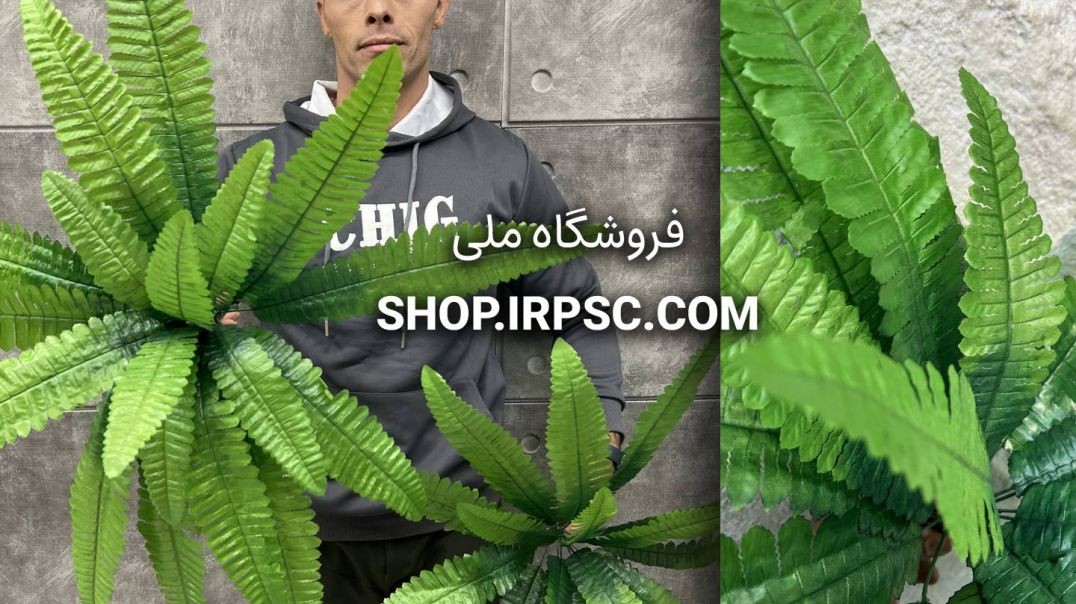 ⁣بوته مصنوعی سرخس پارچه‌ای | فروشگاه ملی