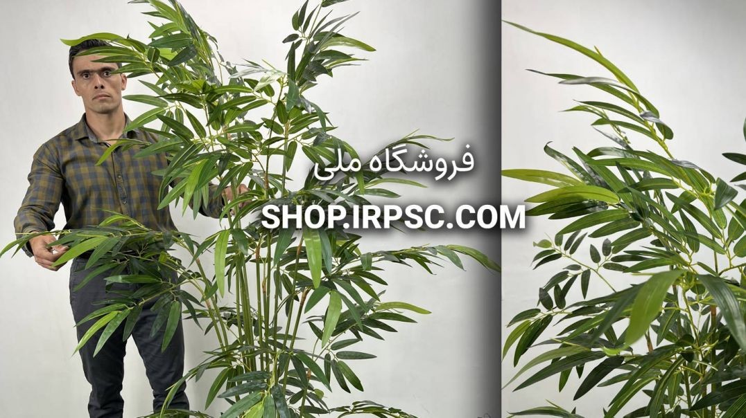 ⁣خرید درختچه مصنوعی بامبو خیزران اروپایی ۱.۸ متری | سبز تیره و روشن با کیفیت لمسی 🌿