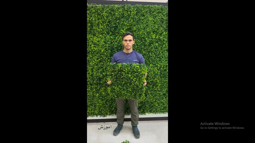 ⁣معرفی پنل نیلوفری زیبا و ریزکار برای دیوار سبز | نصب با منگنه بادی
