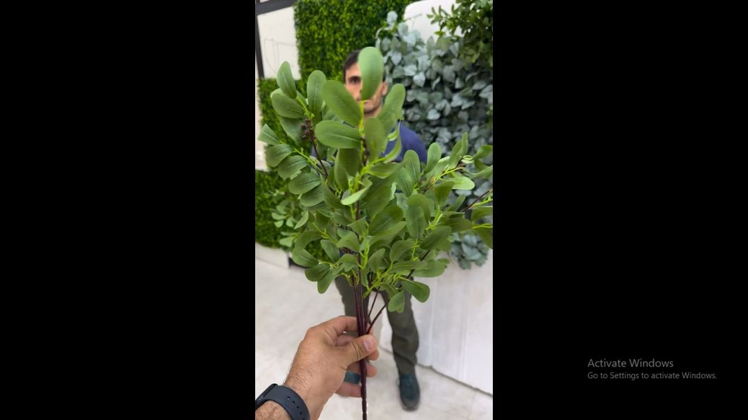 ⁣بوته مصنوعی زیتون پارچه‌ای مخصوص دیوار سبز
