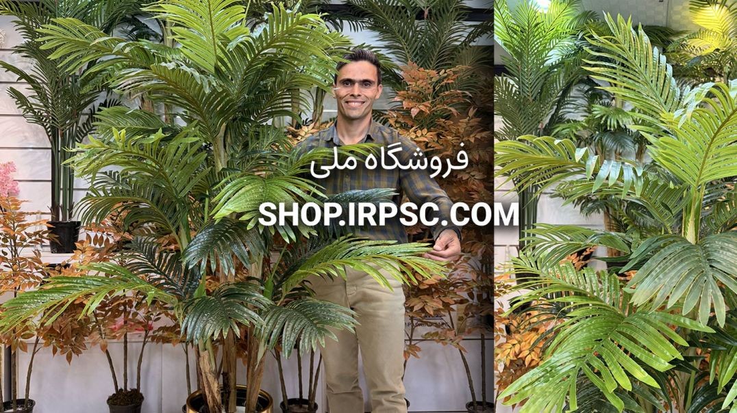 ⁣🌴 درختچه مصنوعی نخل کنتیا سبز طبیعی با برگ‌های لمسی درجه یک 🌴