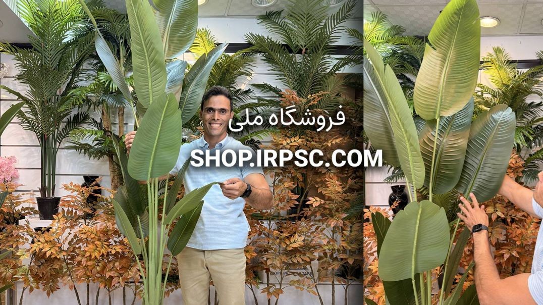 ⁣🌱 درختچه مصنوعی پرنده بهشتی با قابلیت تغییر ارتفاع 🌱